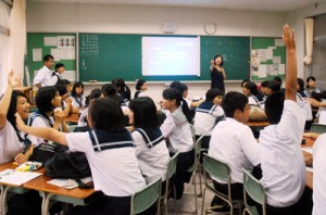 高校の授業の雰囲気がイメージしやすい体験授業もあった一日入学＝３１日、大島高校
