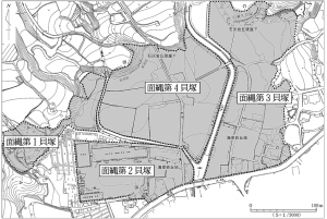 調査で明らかになった面縄貝塚の範囲（伊仙町教育委員会提供）