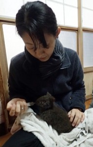 日本動物大賞の動物愛護賞を受賞したアマミノクロウサギのボマちゃん（伊藤圭子さん提供）