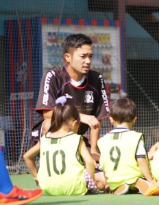 ７人制サッカー「ソサイチ」日本代表に選出された龍郷町出身の徳永健介さん（提供写真）