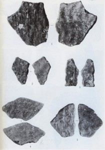 中甫洞穴で発見された奄美群島では最古級の爪形文土器（知名町教育委員会提供）