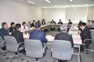 意見具申骨子案などを基に協議した奄振審議会＝１７日、東京都千代田区の中央合同庁舎