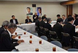 ２０１９年度奄美関係予算について協議した自民党の奄美振興特別委員会＝３１日、自民党本部