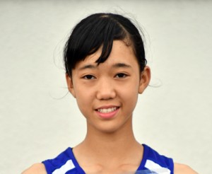 陸上・女子低学年８０㍍障害で５位入賞した朝日の渡夢葉