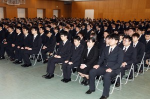 県立農業大学校入学式写真　丸山