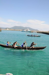 海上タクシーのライドシェアとドローン輸送の実証実験を予定している与路港＝瀬戸内町