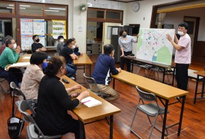 住民らが取り組みを進めた野良猫調査の報告会＝２７日、奄美市名瀬有屋町