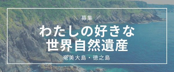 【投稿募集】「わたしの好きな世界自然遺産 奄美大島・徳之島」